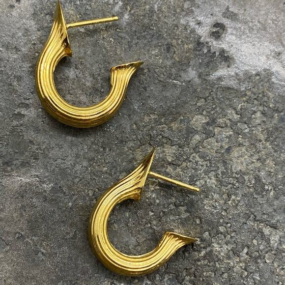 New Anthropologie x MM Druck Teja Hoop Earrings - Picture 4 of 13